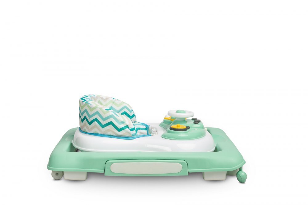 Toyz by Caretero Premergator pentru copii pliabil 2in1 Toyzcu functie balansoar panou educational inaltime reglabila si opritori de siguranta Timon Mint