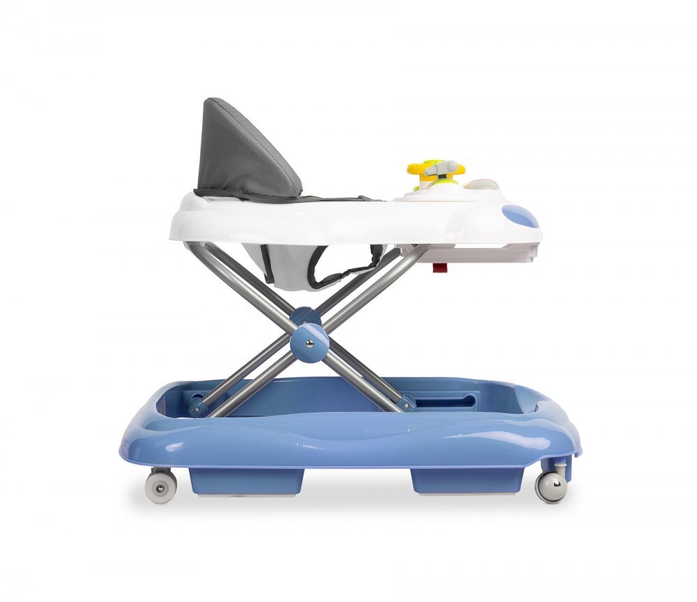 Toyz by Caretero Premergator pliabil cu inaltime reglabilapanou educational si opritori de siguranta Toyz Cario Navy
