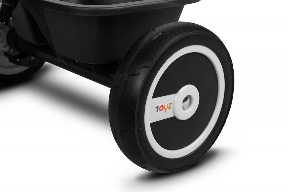Toyz by Caretero Tricicleta multifunctionala pentru copii Toyz Buzz Grey varsta 18luni+ greutate maxim admisa 25 kg suport picioare sonerie functie roata libera