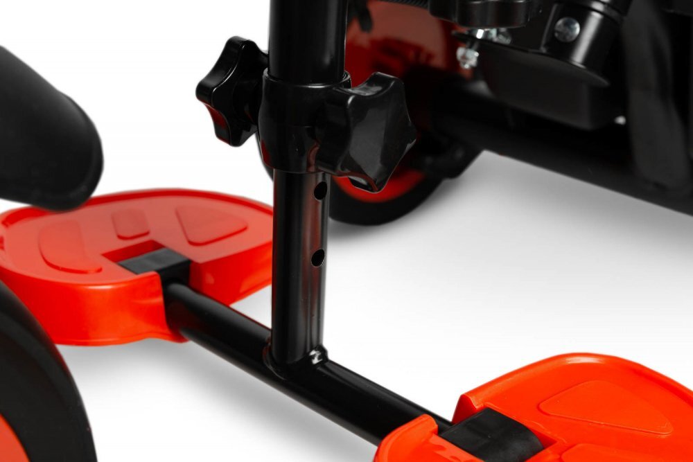 Toyz by Caretero Tricicleta multifunctionala pentru copii Toyz Buzz Red varsta 18luni+ greutate maxim admisa 25 kg suport picioare sonerie functie roata libera