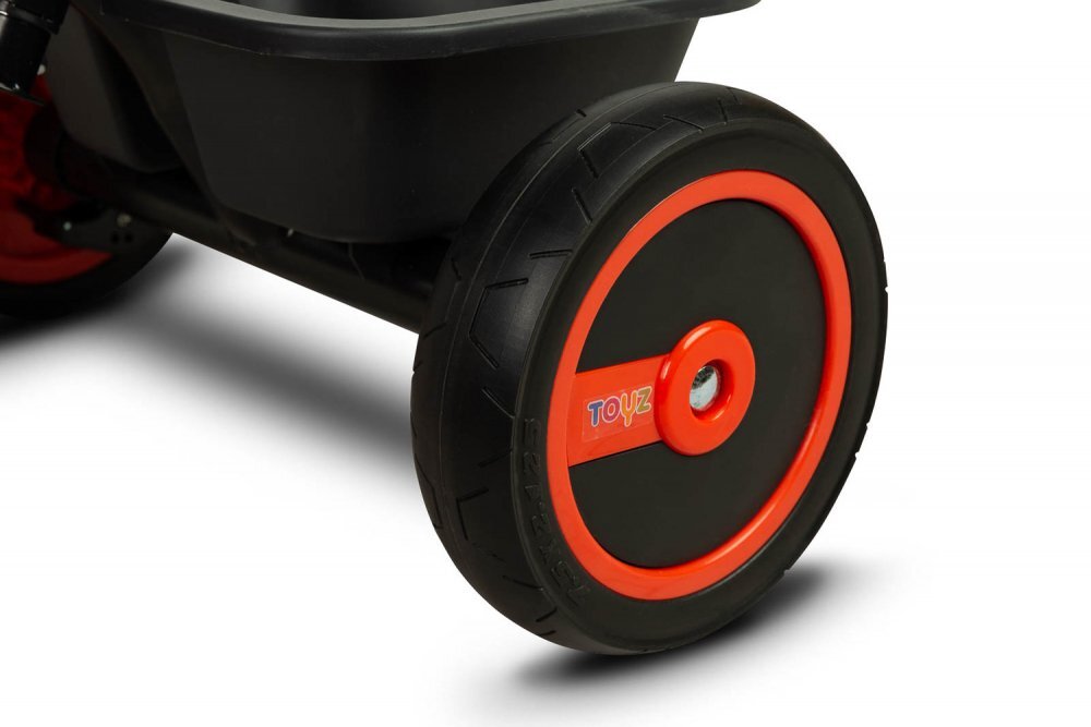 Toyz by Caretero Tricicleta multifunctionala pentru copii Toyz Buzz Red varsta 18luni+ greutate maxim admisa 25 kg suport picioare sonerie functie roata libera