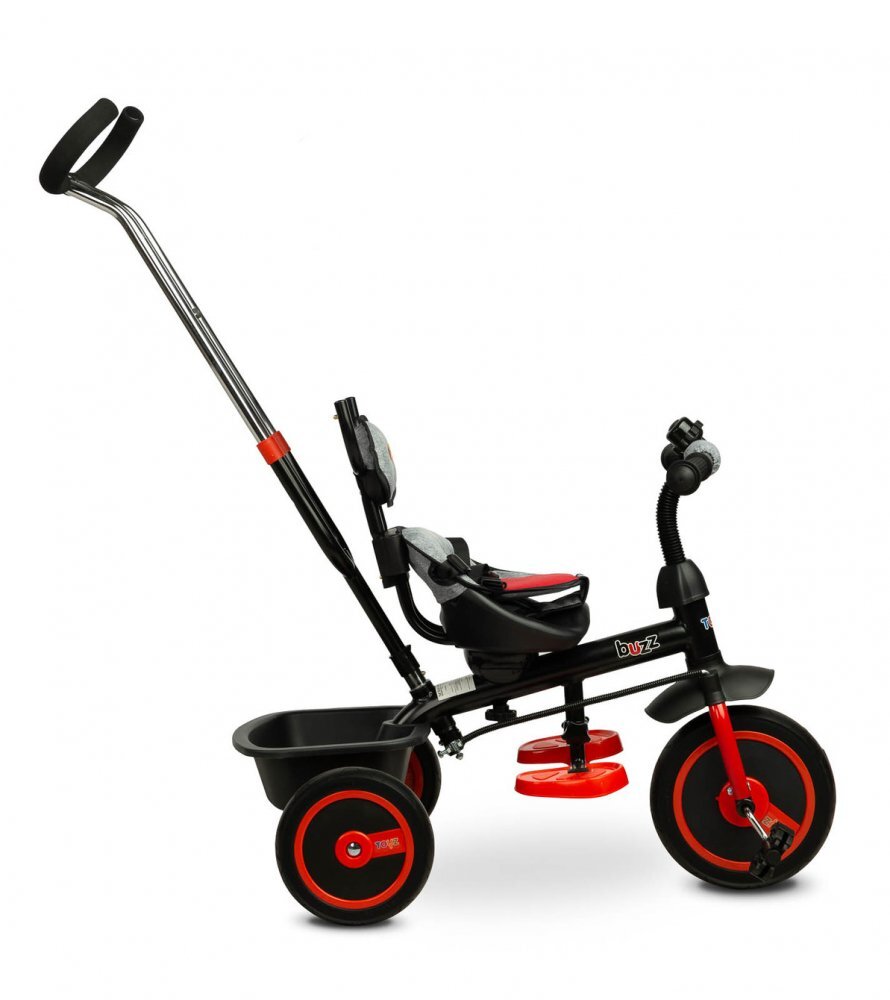 Toyz by Caretero Tricicleta multifunctionala pentru copii Toyz Buzz Red varsta 18luni+ greutate maxim admisa 25 kg suport picioare sonerie functie roata libera