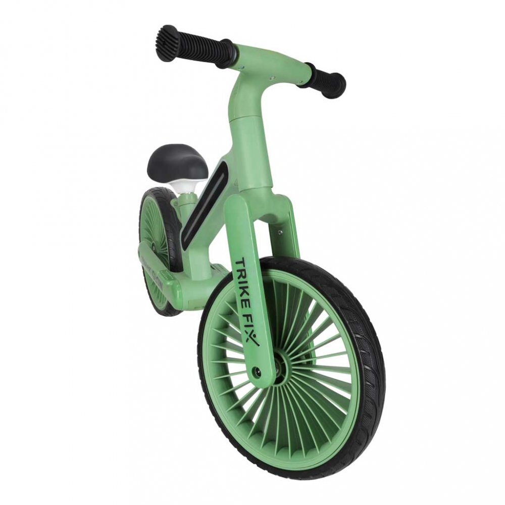Trike Fix Bicicleta fara pedale pentru copii Glow Green cadru cu 20 moduri LED RGB ultra-usoara 3.6kg roti 12 EVA