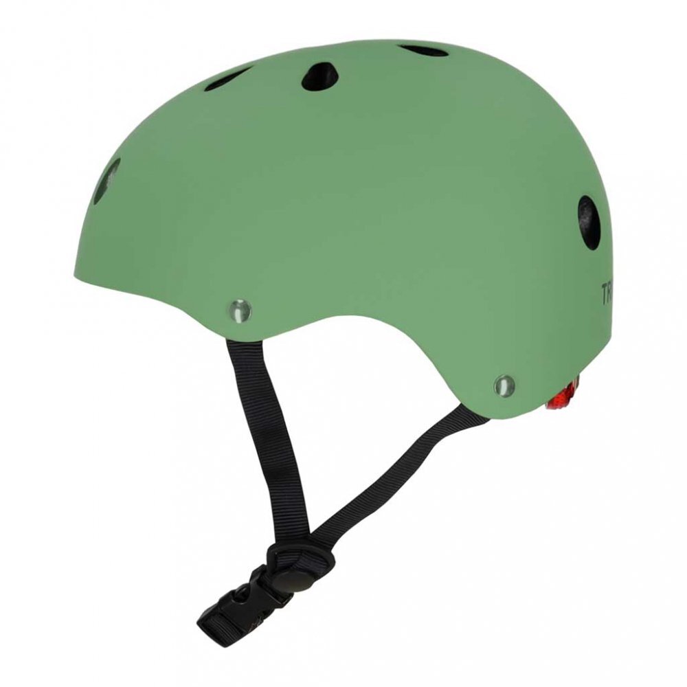 Trike Fix Casca de bicicleta pentru copii marime M (55-58 cm) lumina LED integrata si 11 orificii de ventilaie Green