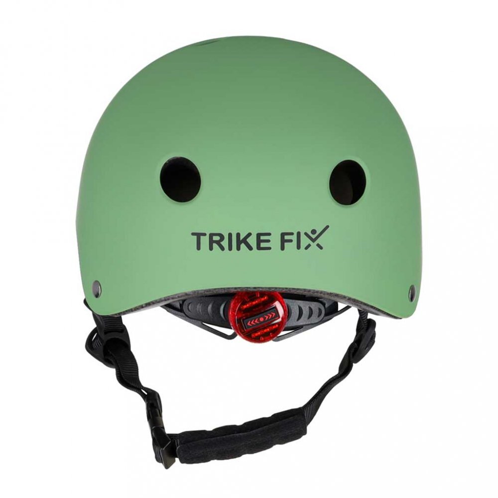 Trike Fix Casca de bicicleta pentru copii marime M (55-58 cm) lumina LED integrata si 11 orificii de ventilaie Green