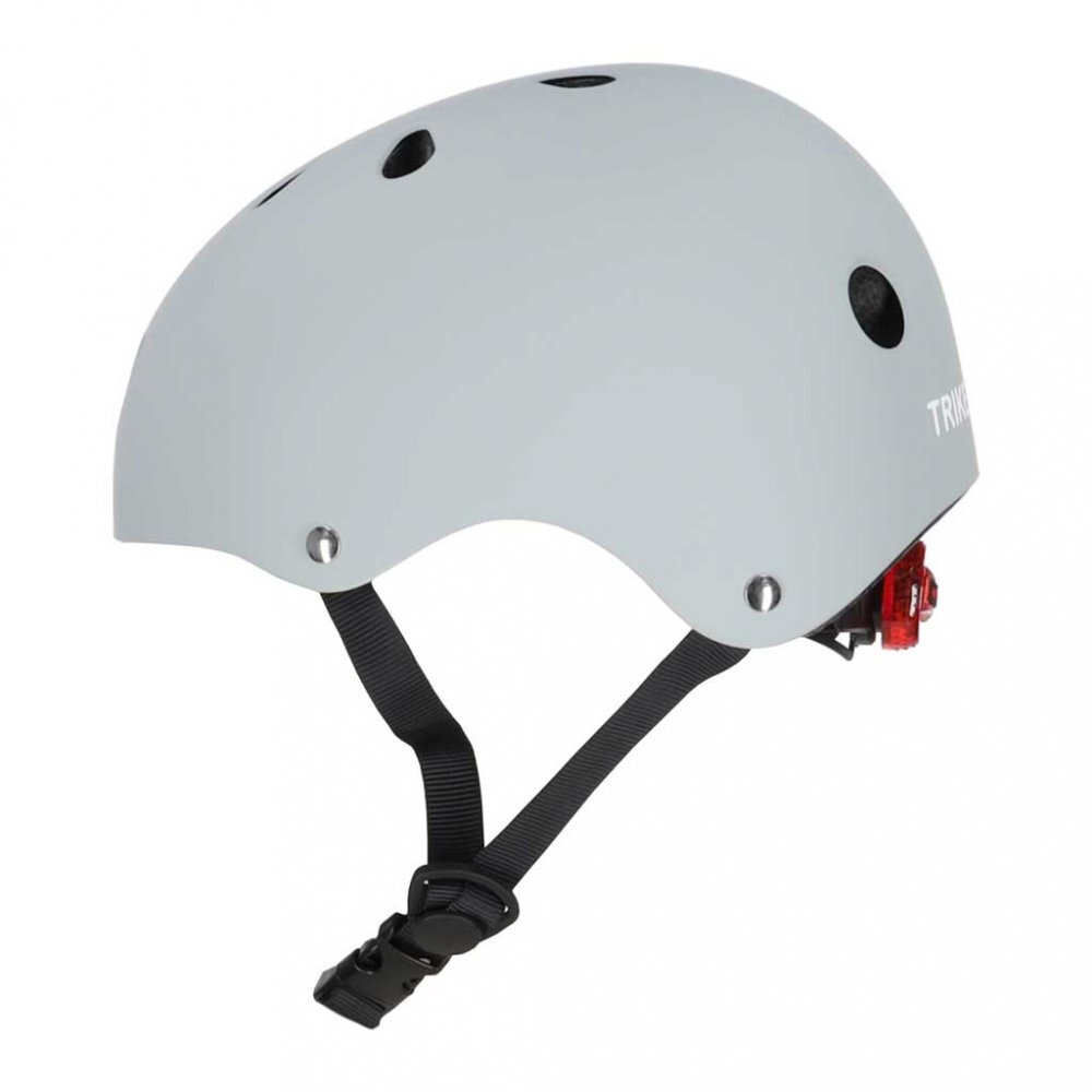 Trike Fix Casca de bicicleta pentru copii marime M (55-58 cm) lumina LED integrata si 11 orificii de ventilaie Grey