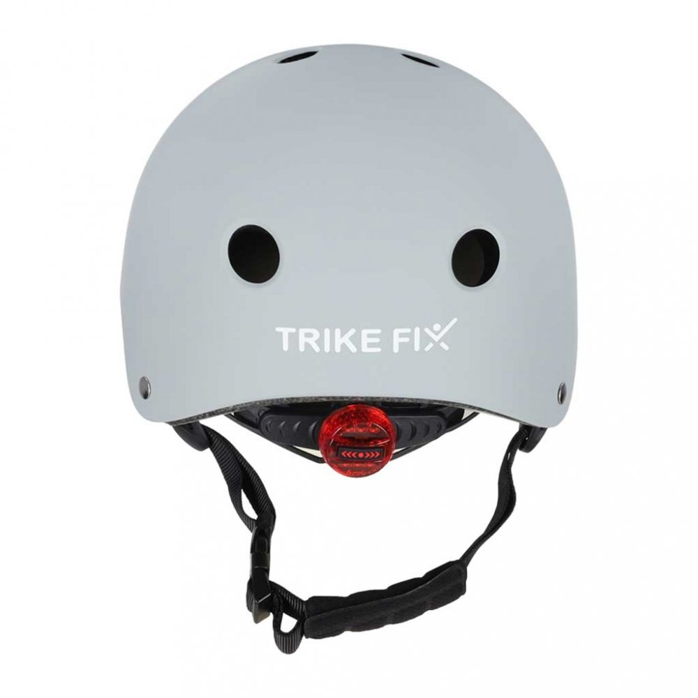 Trike Fix Casca de bicicleta pentru copii marime M (55-58 cm) lumina LED integrata si 11 orificii de ventilaie Grey