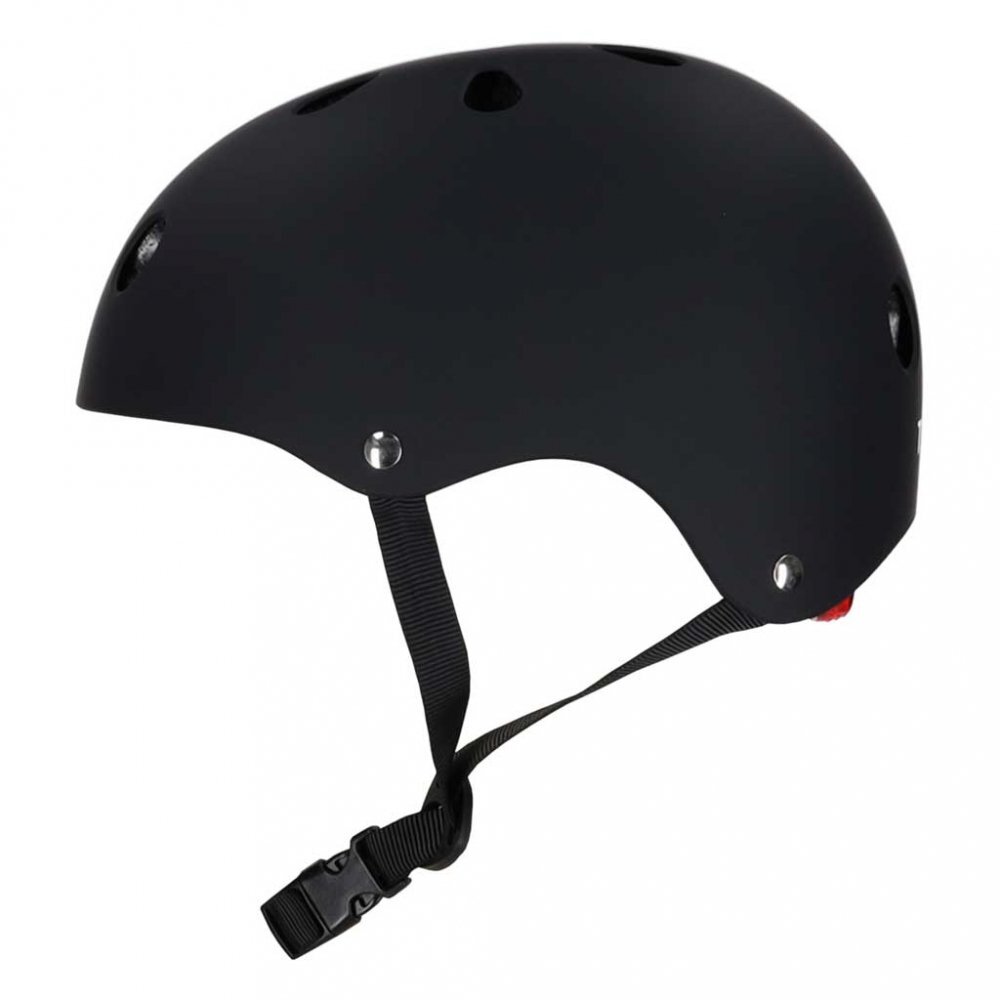 Trike Fix Casca de protectie pentru copii FIX S Black S (48-54 cm) reglabila cu lumina LED sistem de prindere 11 orificii de ventilatie