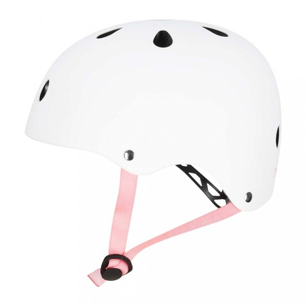 Trike Fix Casca de protectie pentru copii FIX S White S 48-54 cm reglabila cu lumina LED sistem de prindere 11 orificii de ventilatie