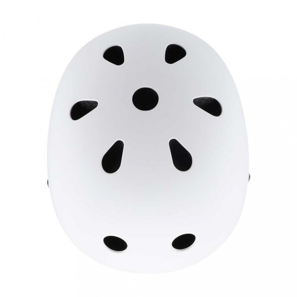 Trike Fix Casca de protectie pentru copii FIX S White S 48-54 cm reglabila cu lumina LED sistem de prindere 11 orificii de ventilatie