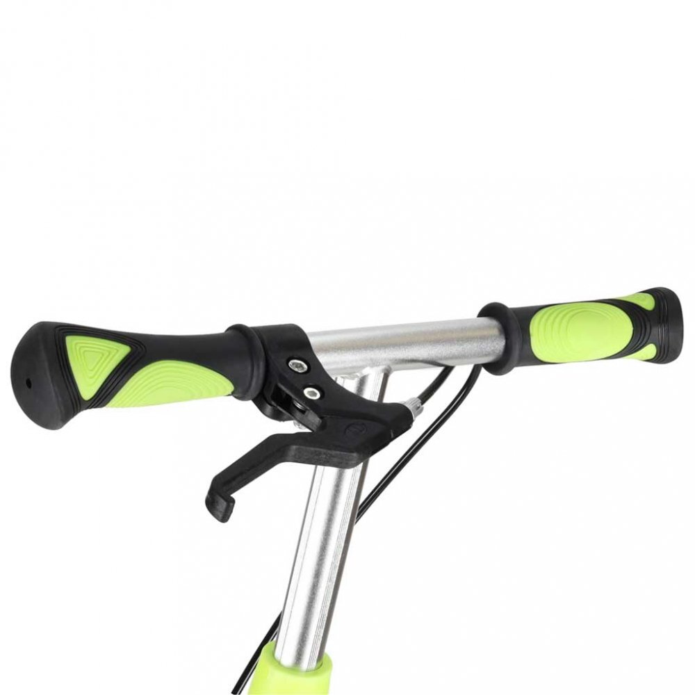 Trike Fix Trotineta pentru copii Green cu ghidon ajustabil roti luminoase LED frana de mana si de picior capacitate maxima 100 kg