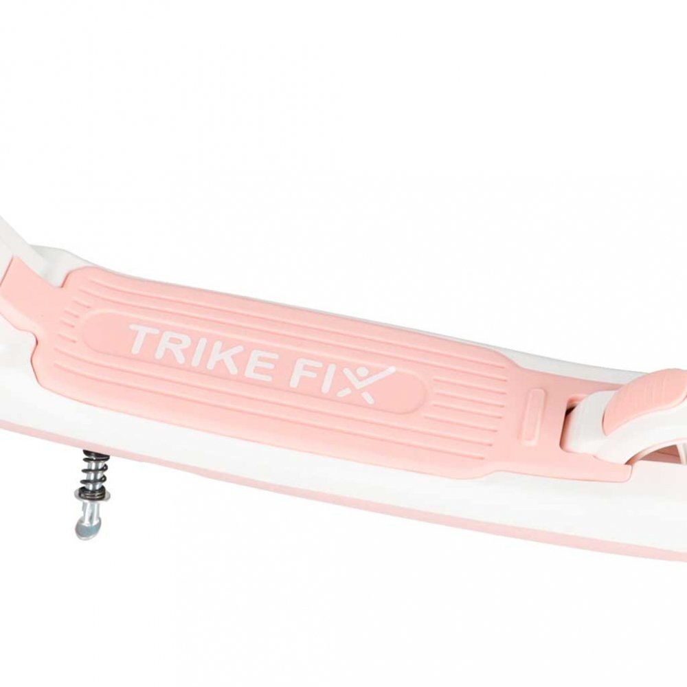 Trike Fix Trotineta pentru copii Pink cu ghidon ajustabil roti luminoase LED frana de mana si de picior capacitate maxima 100 kg