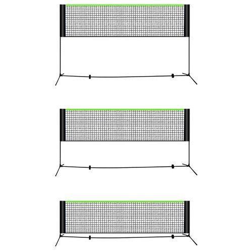 Trizand Plasa de sport mobila portabila si reglabila cu cadrul din otel pentru volei badminton si tenis cu geanta de transport inclusa