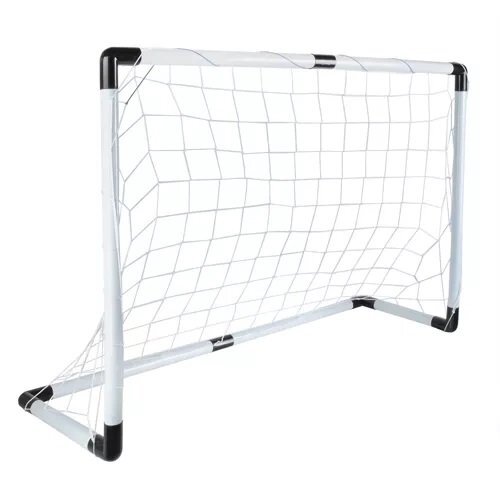 Trizand Poarta fotbal pentru copii pliabila usor de montat cu minge pompa si carlige de fixare incluse dimensiune 120 x 40 x 80 cm