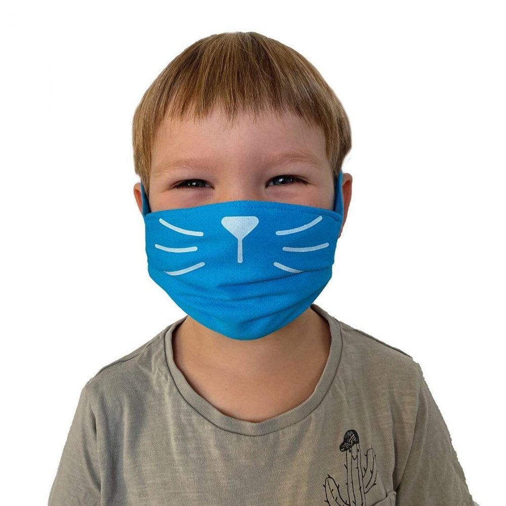 Trunki Set 2 masti faciale reutilizabile acoperitoare fata albastru