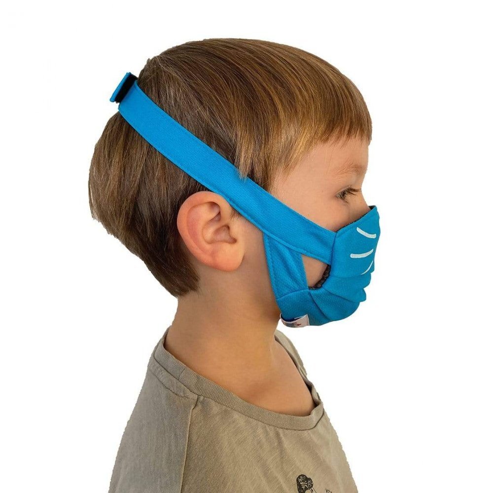 Trunki Set 2 masti faciale reutilizabile acoperitoare fata albastru