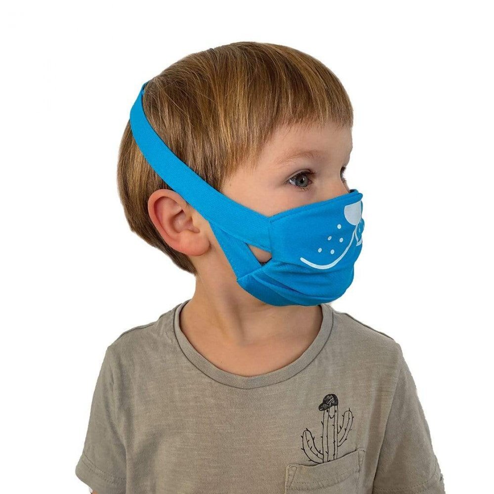 Trunki Set 2 masti faciale reutilizabile acoperitoare fata albastru