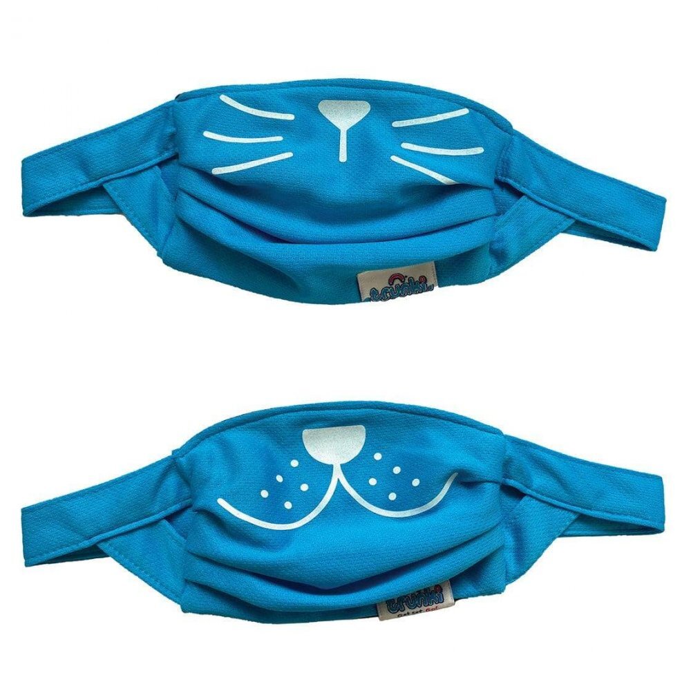 Trunki Set 2 masti faciale reutilizabile acoperitoare fata albastru