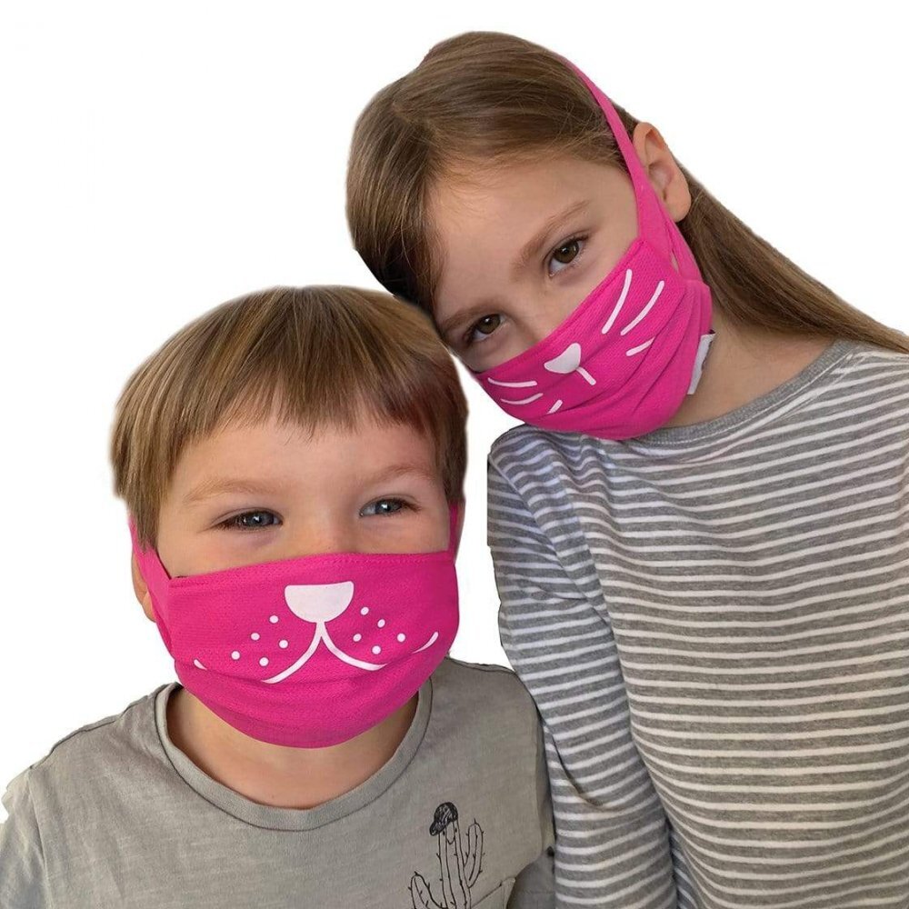 Trunki Set 2 masti faciale reutilizabile acoperitoare fata roz