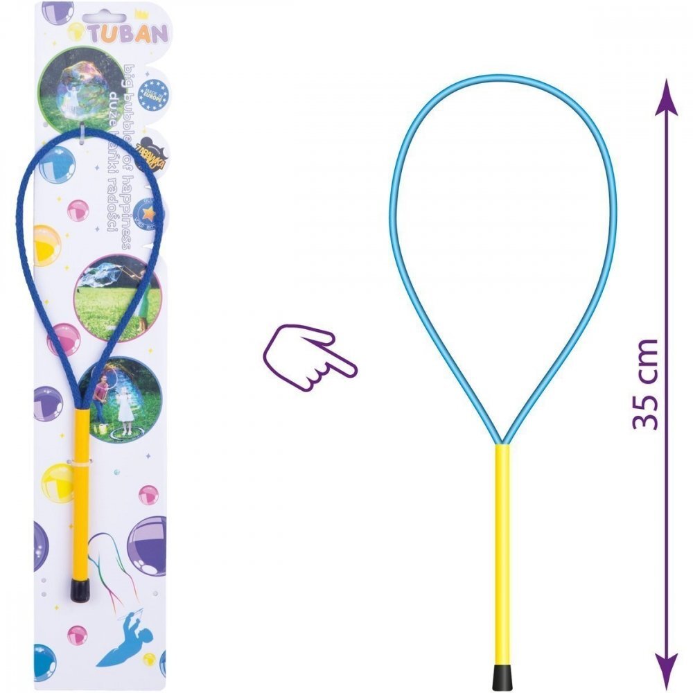 Tuban Bat cu inel pentru baloane de sapun 35 cm