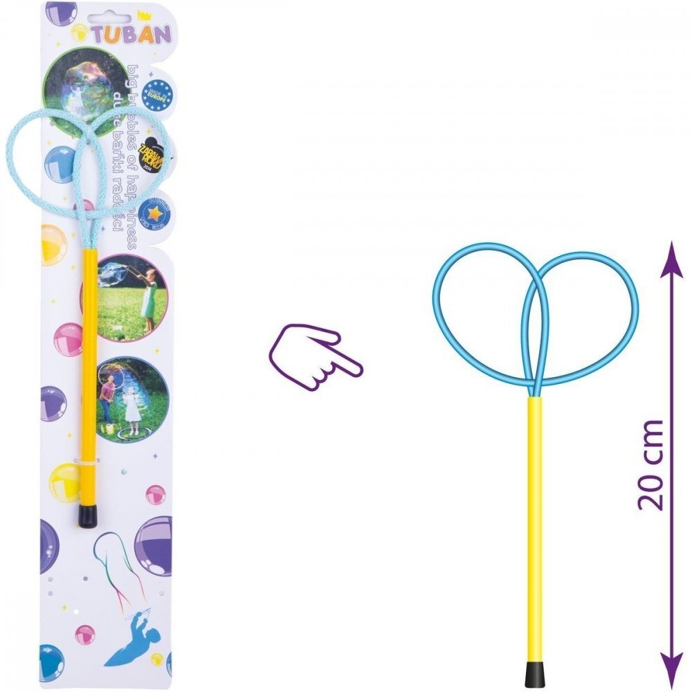 Tuban Bat cu inele pentru baloane de sapun Ring Mini Butterfly 20 cm