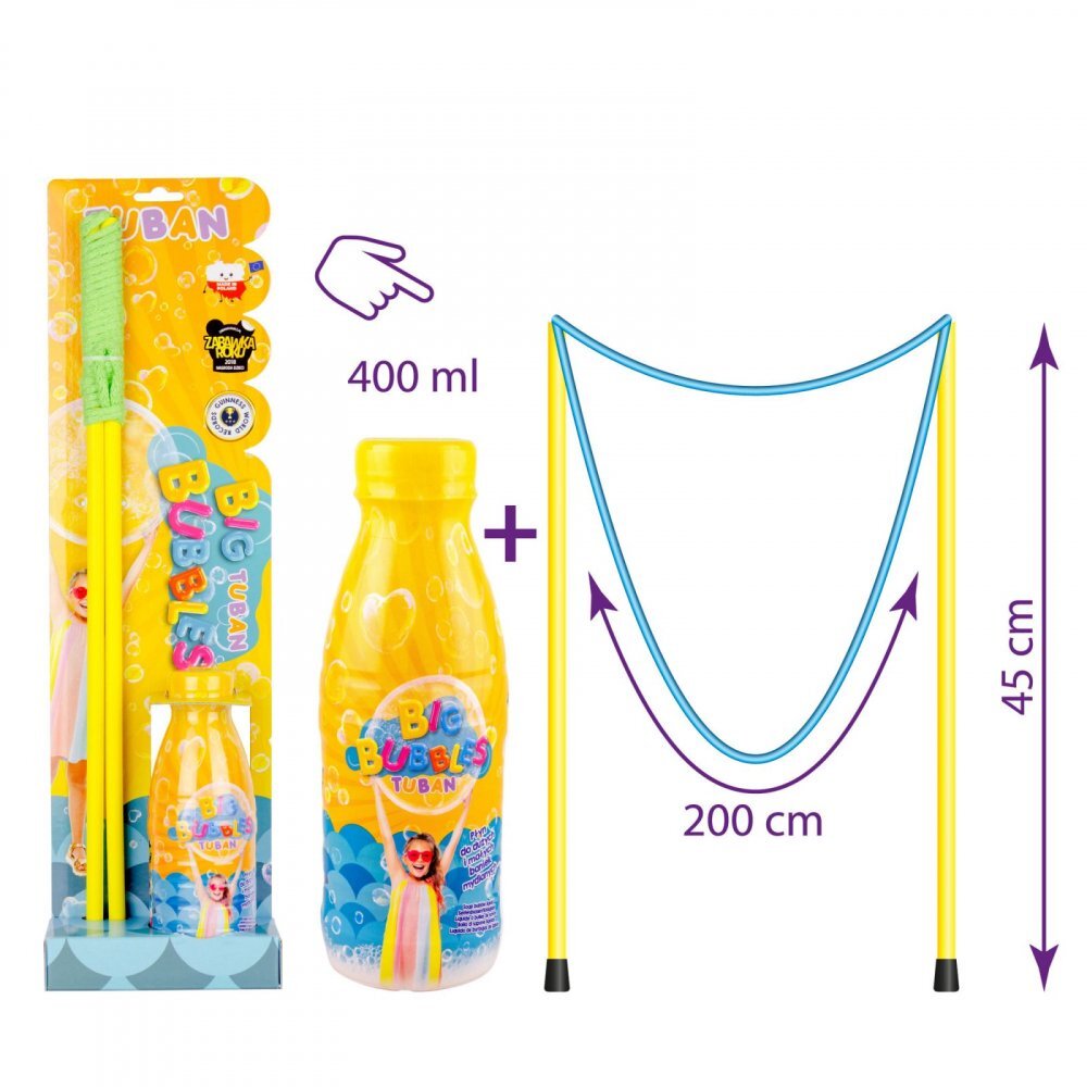 Tuban Set baloane de sapun bagheta + solutie 400 ml
