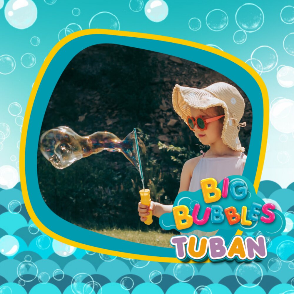 Tuban Set baloane de sapun gigant cu acesoriu multi fluture si solutie 400 ml