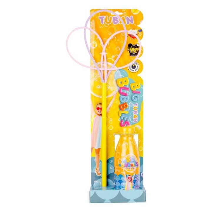 Tuban Set baloane de sapun gigant cu acesoriu multi fluture si solutie 400 ml