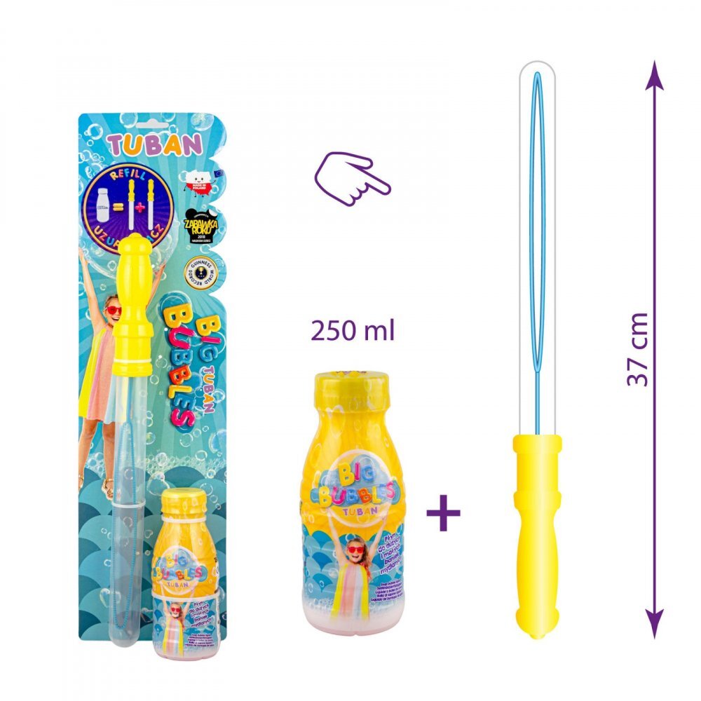 Tuban Set baloane de sapun gigante cu accesoriu sabie si solutie 250 ml