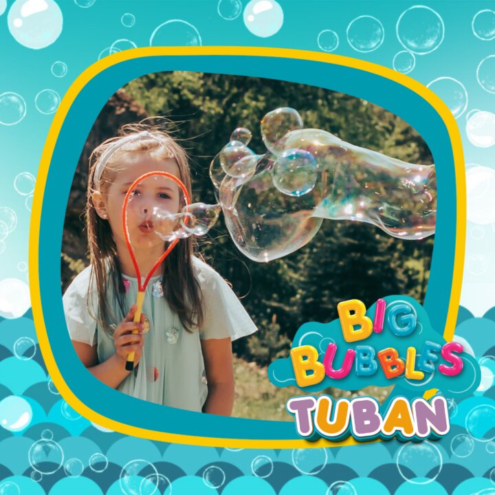 Tuban Set baloane de sapun gigante cu inel si solutie 400 ml