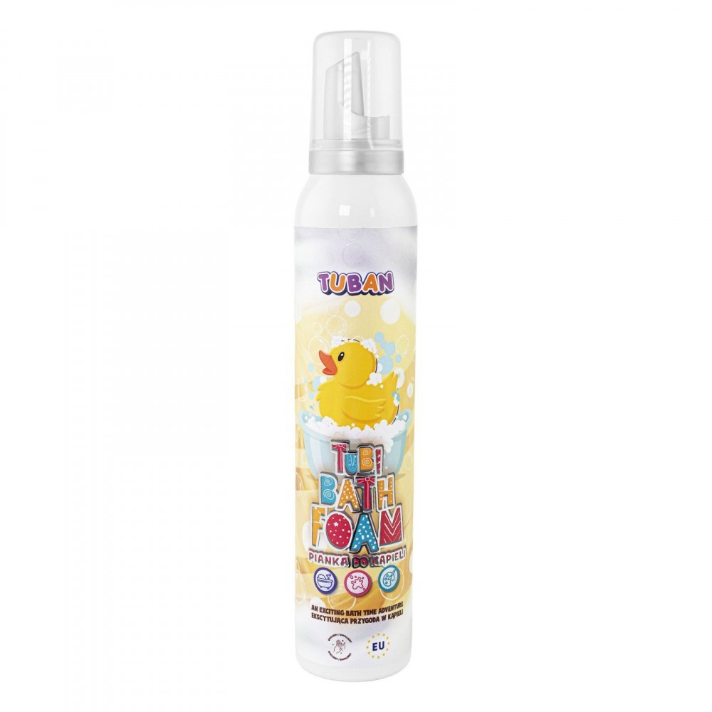 Tuban Spuma creativa pentru baie si slime Tubi culoarea galben 200 ml