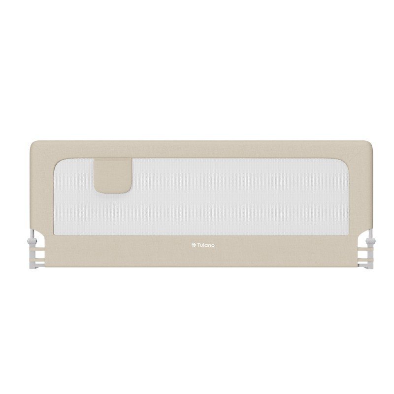 Tulano Bariera de protectie pentru copii Cover 30 Beige 200 cm cu inaltime reglabila 67-83 cmrabatabilahusa respirabilabuzunar accesorii integratcompatibila cu saltele cu grosime 10-28 cm