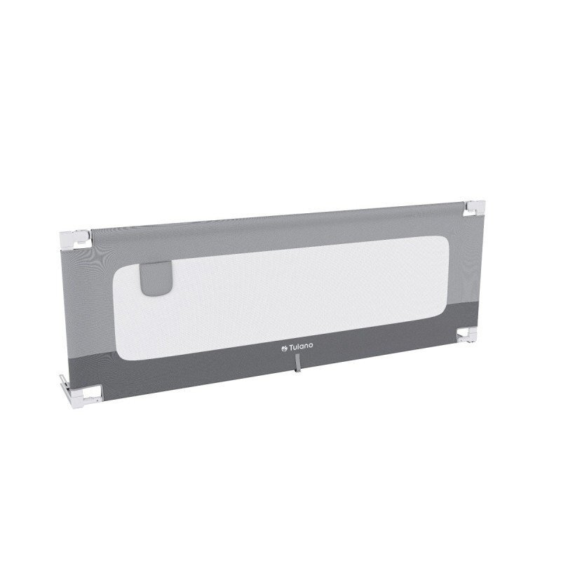 Tulano Bariera de protectie pentru copii Cover 40 Grey 200x70 cm cu structura ultra-reglabilahusa respirabilabuzunar accesorii integratcompatibila cu saltele cu grosime 10-28 cm