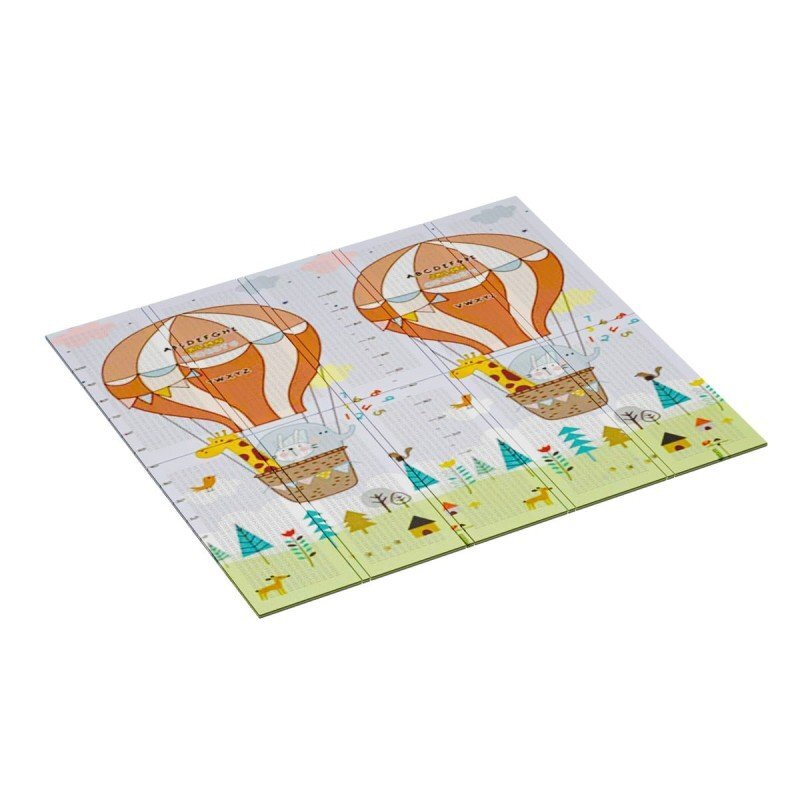 Tulano Covor de joaca pliabil copii Gioco 10 CityBalloon 180x200 cm din spuma XPECcu doaua fetesuprafata impermeabilageanta inclusa
