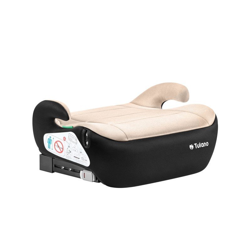 Tulano Inaltator auto copii I-Size cu isofix Avignon Cabby 30 Beige-Black 125-150 cmsuport pahar inclushusa din material ultra softomologat R129