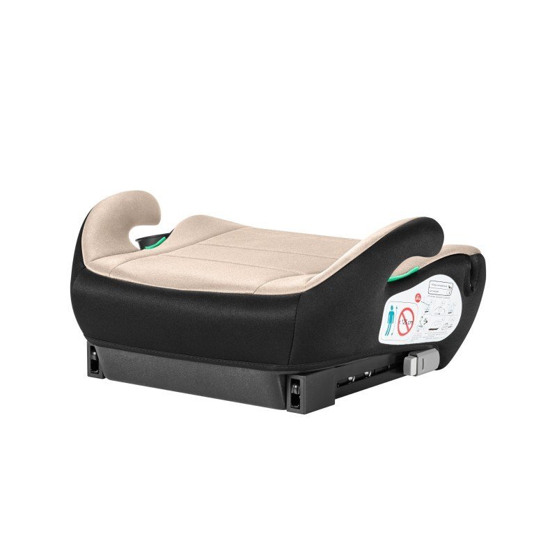 Tulano Inaltator auto copii I-Size cu isofix Avignon Cabby 30 Beige-Black 125-150 cmsuport pahar inclushusa din material ultra softomologat R129