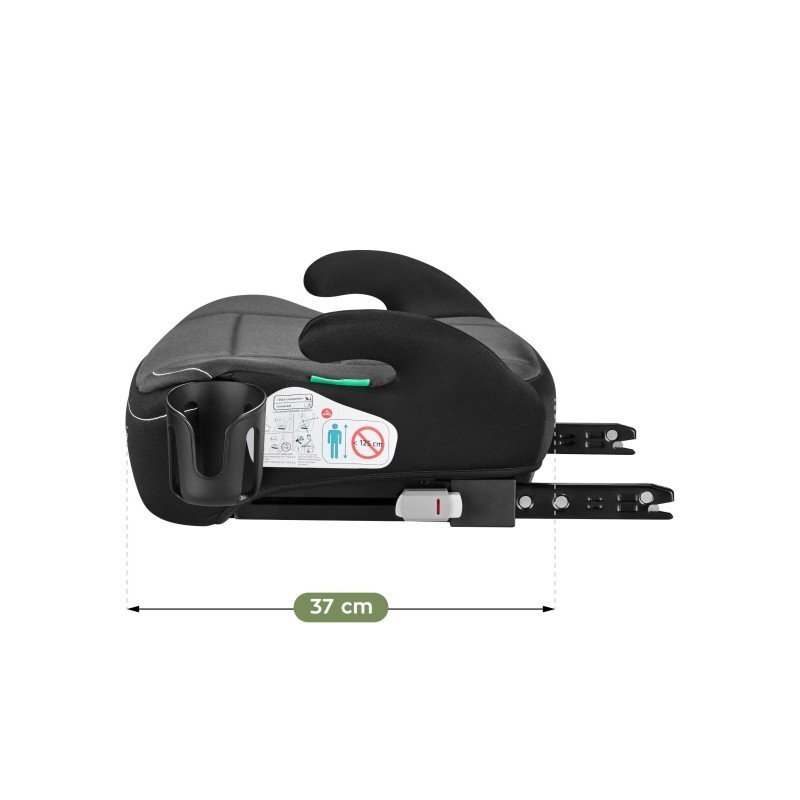 Tulano Inaltator auto copii I-Size cu isofix Avignon Cabby 30 Grey 125-150 cmsuport pahar inclushusa din material ultra softomologat R129