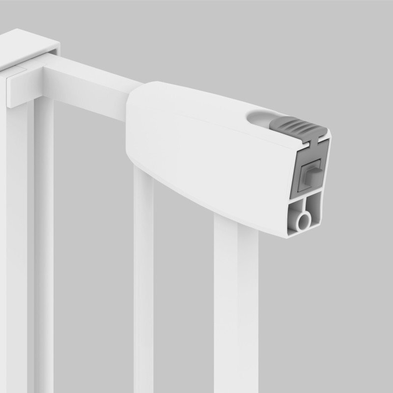 Tulano Poarta de siguranta metalica Guardian 1.0 White cu latime reglabila 70-104 cmdeschidere in ambele directiisistem de blocare inteligent unghi 90 grade