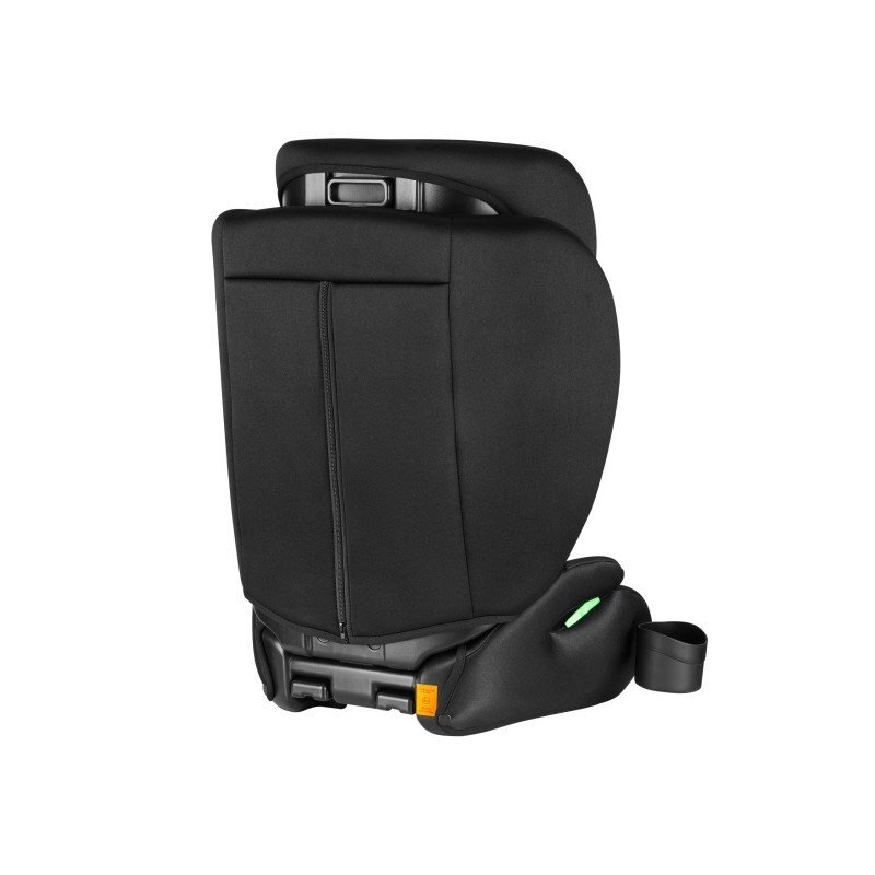 Tulano Scaun auto copii 2in1 I-Size Joy 20 Black 100-150 cm cu spatar detasabilcertificat ECE R129suport pahar si 2 parasolare inclusetetiera reglabila 13 pozitii distincte