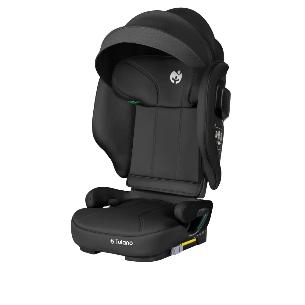 Tulano Scaun auto copii Joy 55 Black I-Size 100-150 cmsistem integrat SIP GuardFixdesign pliabilfixare cu isofixspatar reglabilparasolar incorporattetiera reglabila cu spuma de memorie