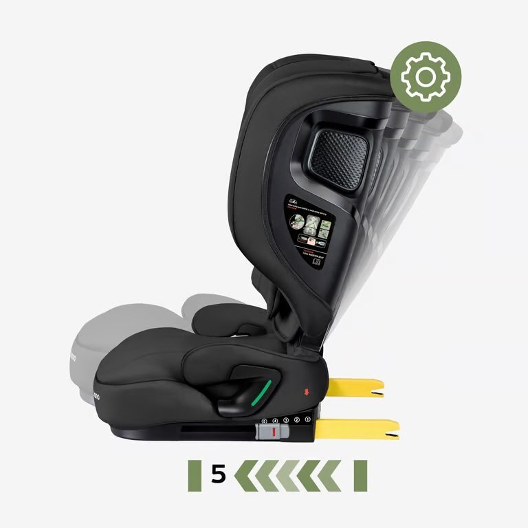 Tulano Scaun auto copii Joy 55 Black I-Size 100-150 cmsistem integrat SIP GuardFixdesign pliabilfixare cu isofixspatar reglabilparasolar incorporattetiera reglabila cu spuma de memorie