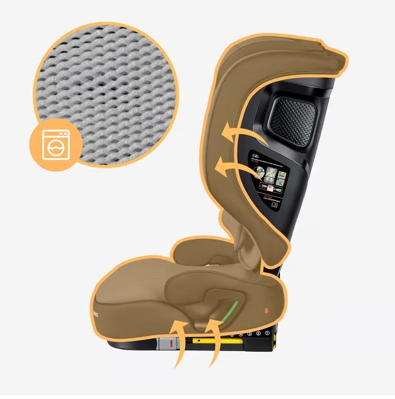Tulano Scaun auto copii Joy 55 BlackGrey I-Size 100-150 cmsistem integrat SIP GuardFixdesign pliabilfixare cu isofixspatar reglabilparasolar incorporattetiera reglabila cu spuma de memorie