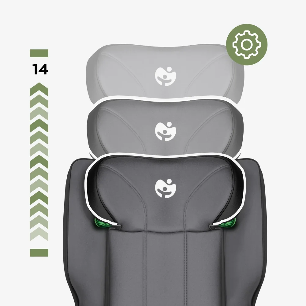 Tulano Scaun auto copii Joy 55 BlackGrey I-Size 100-150 cmsistem integrat SIP GuardFixdesign pliabilfixare cu isofixspatar reglabilparasolar incorporattetiera reglabila cu spuma de memorie