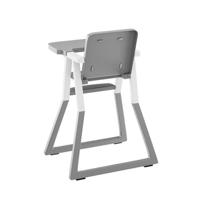 Tulano Scaun de masa copii Morsel 25 GreyWhite pliabil ultra compact 9cm tavita reglabila centuri de siguranta greutate admisa 15 kg