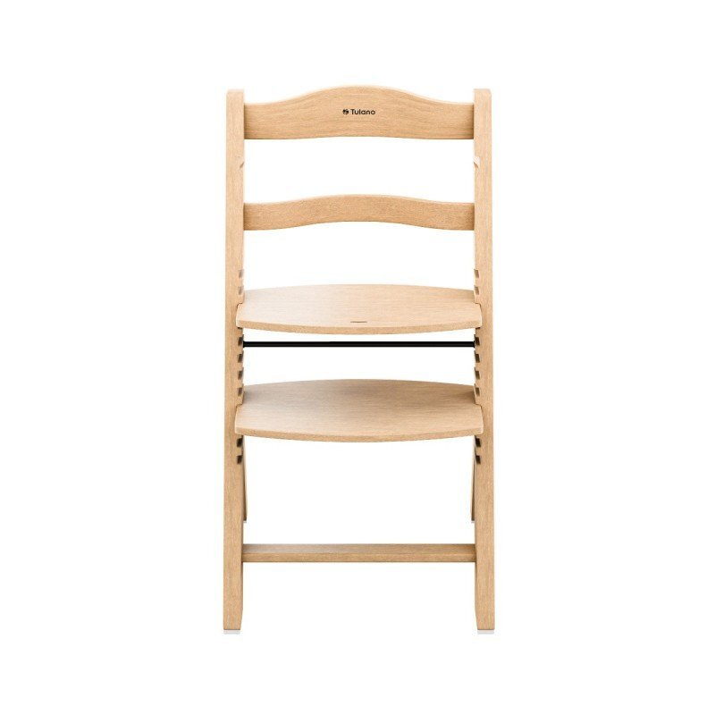 Tulano Scaun de masa copii multifunctional 4-in-1 Morsel 40 Natural structura din lemn rezistent11 nivele de inaltime tavita dublarecomandat 6luni-12 anigreutate admisa 40 kg