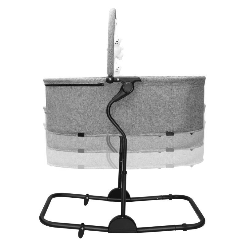 Tulano Sezlong balansoar multifunctional 4-in-1 Moon 35 Grey cu sistem de leganareutilizare tip patutspatar reglabil5 nivele de inaltimecenturi de sigurantasalteluta reductorcadru din otelbara cu jucarii