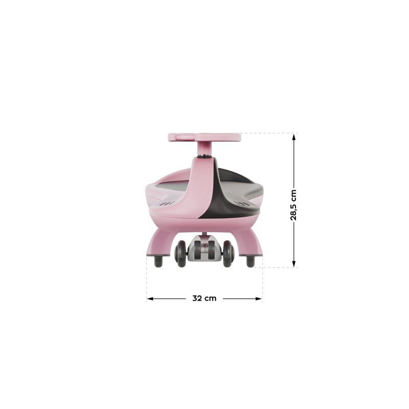Tulano Vehicul copii Plasmacar gravitational Focus 35 Pink roti luminoase din cauciucscaun ergonomic si spatios greutate maxima admisa 100 kg