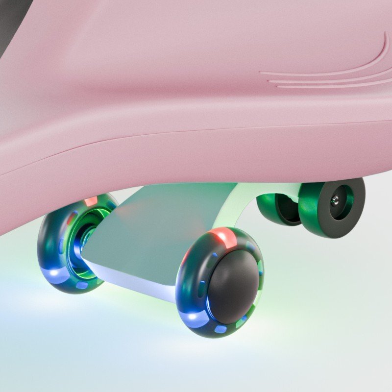 Tulano Vehicul copii Plasmacar gravitational Focus 35 Pink roti luminoase din cauciucscaun ergonomic si spatios greutate maxima admisa 100 kg