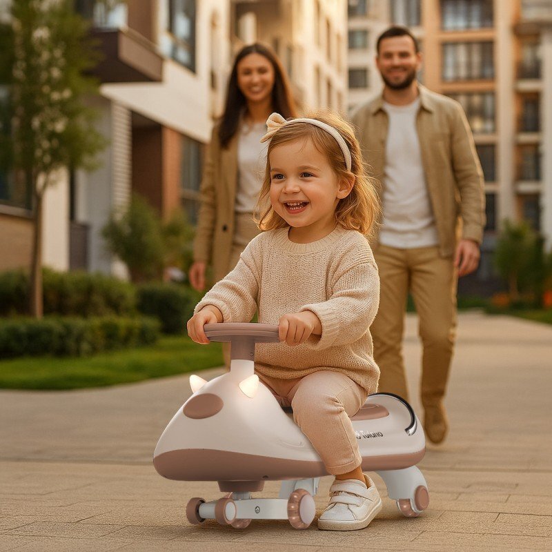 Tulano Vehicul copii Plasmacar gravitational Focus 45 Grey cu portbagajroti luminoaseclaxon cu luminapanou muzicalsezut confortabilgreutate admisa 100 kg