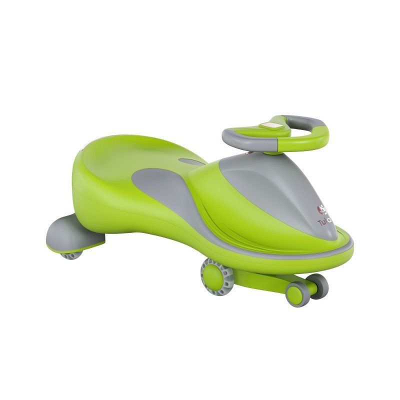 Tulano Vehicul copii Plasmacar gravitational Focus 55 Green cu remorcaroti luminoasepanou muzicalsezut confortabilgreutate admisa 100 kg